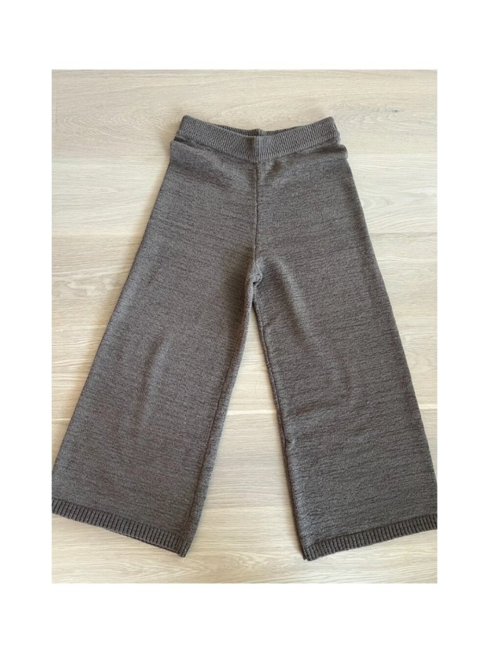 MOD REF Zoe Knot Pants Taupe Sz L Quiet Luxury